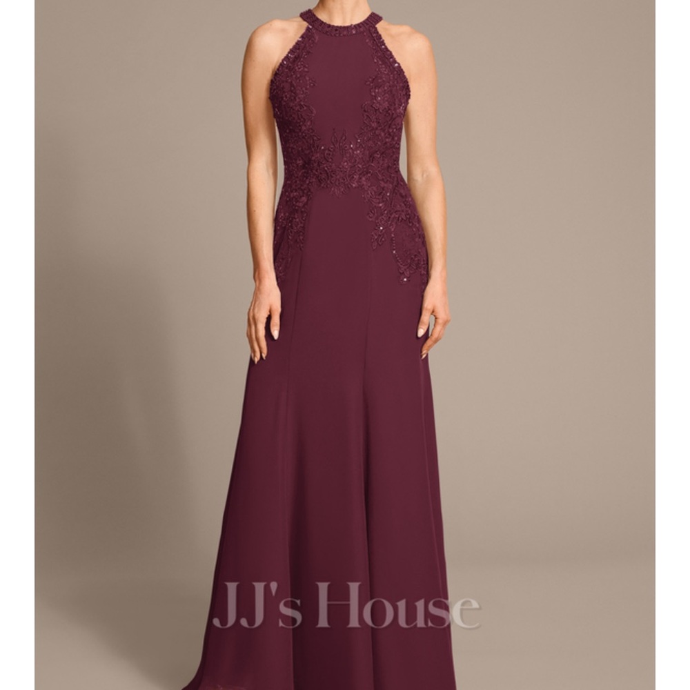 JJs House Deep Red Maxi Dress